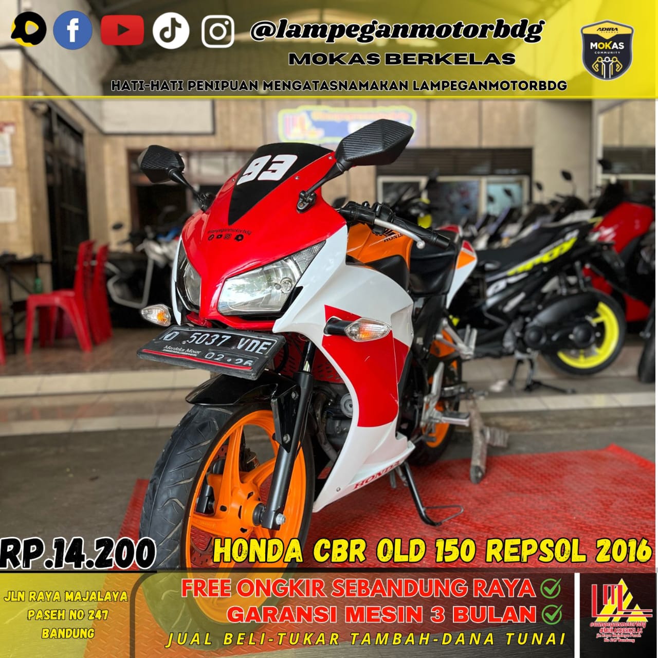 HONDA CBR 150 REPSOL - Gambar 1